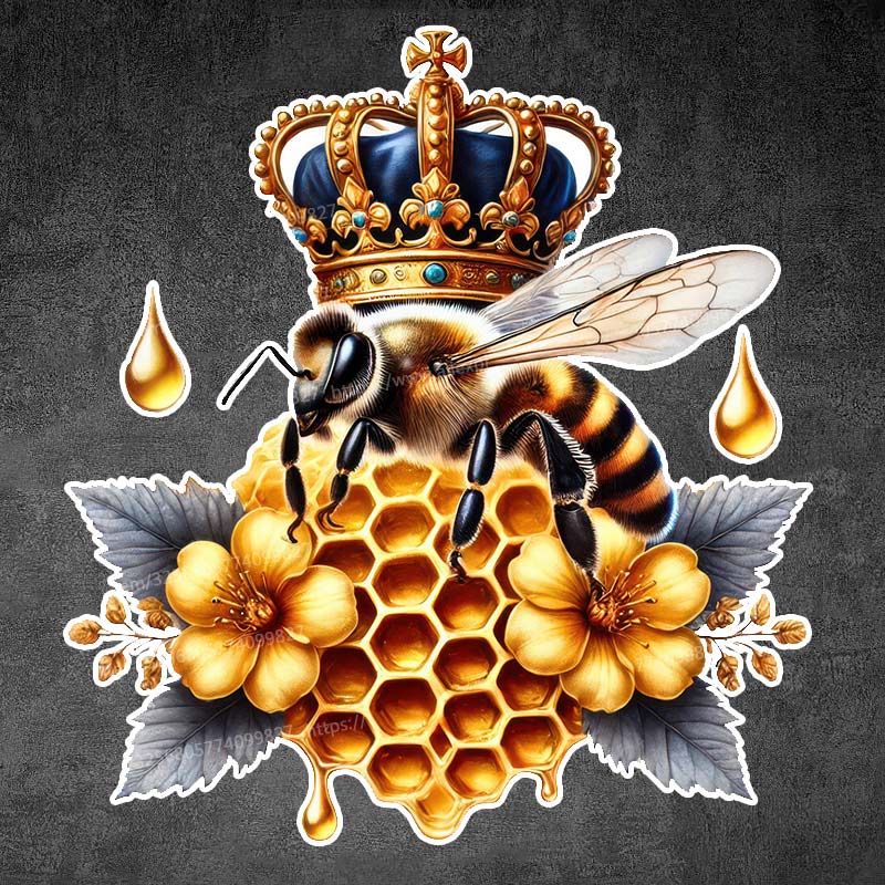 Queen Bee Honey Bee Art Car Sticker Waterproof Vinyl Decal on Bumper Rear Window Laptop Self-adhesive Decal Car Accessories Y169