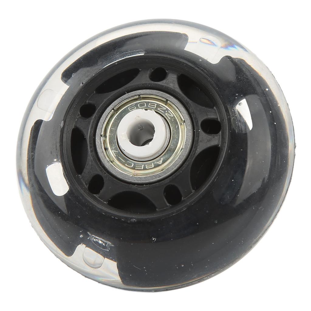 4 Stück Leuchtende Rollschuhrollen 63mm PU Flash Inlineskater-Rollen für Inlineskateboards Rollen