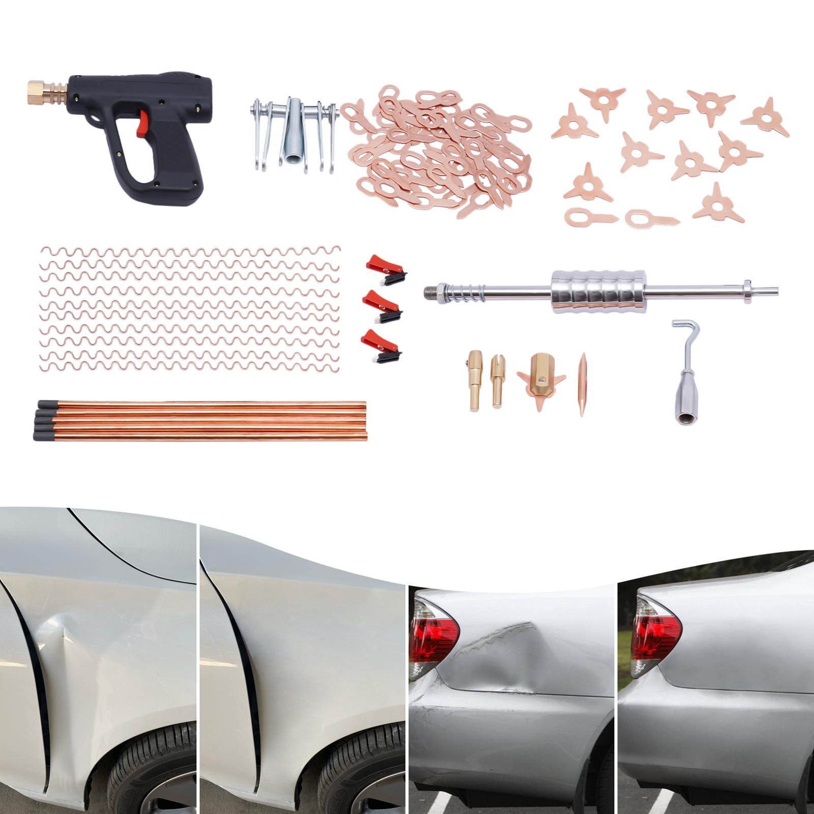 

86x Stud Welder Dent Puller Kit Car Body Spot Welding Pulling Repair Tool Kit 6-finger Jaw Hook for Repairing Dents on Metal United States