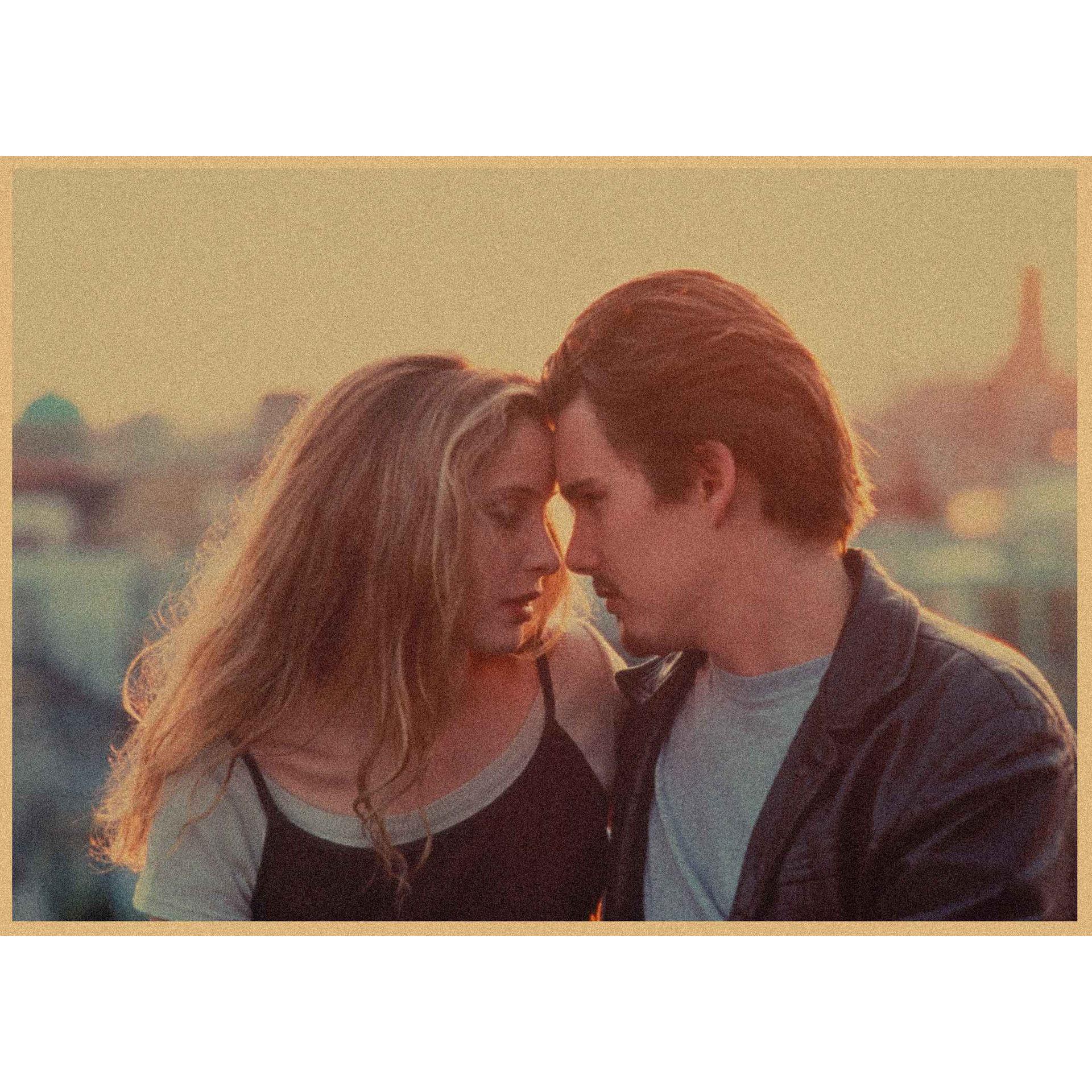 Before Sunrise Vintage Movie Poster Wall Art - Kraft Paper Mural 230 29.7X42cm (A3 size)