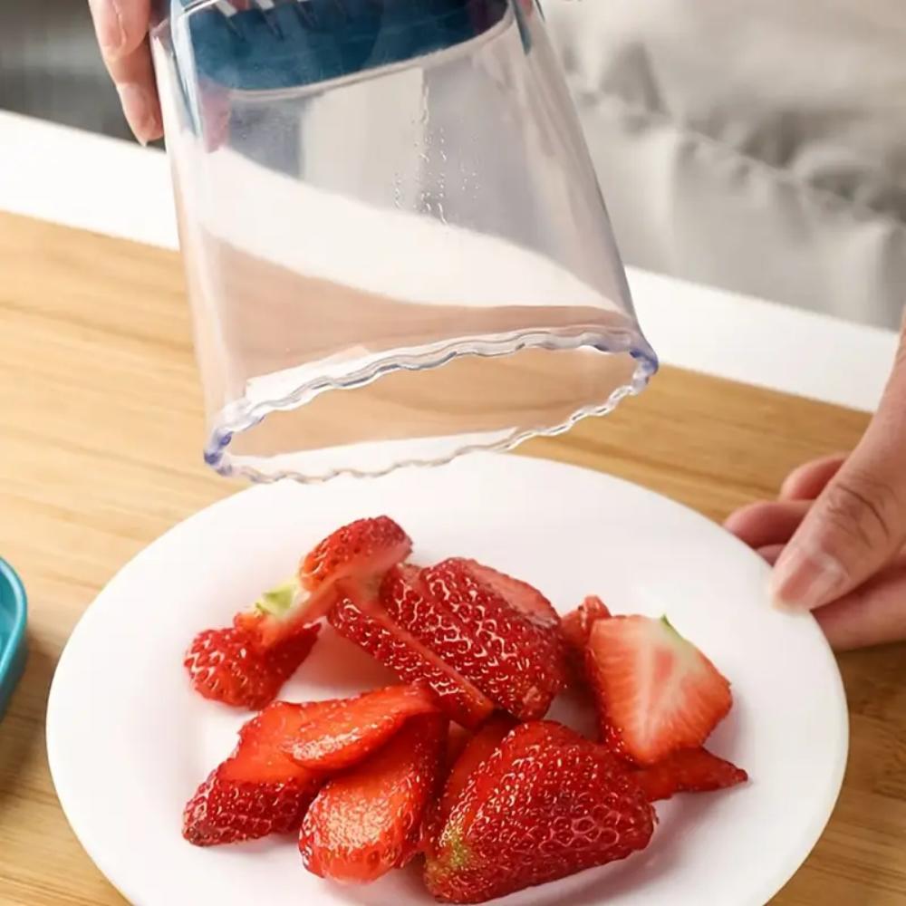 Fruit Slicer, Strawberry Slicer, Banana Slicer, Egg Slicer, 50% Thick Detachable Multi-functional Fruit Slicer, Strawberry, Bana