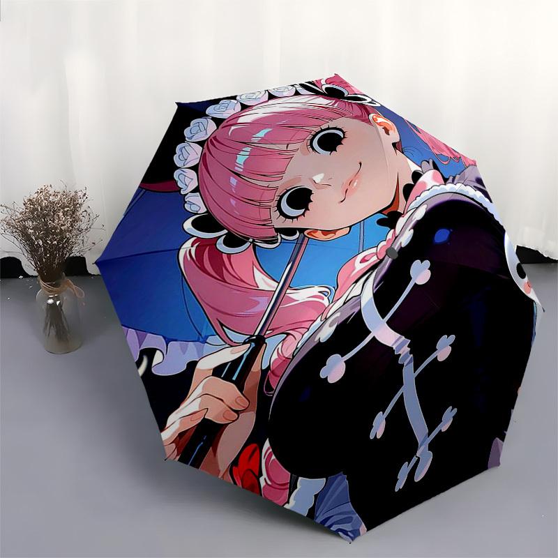 1pc Anime Character Outdoor Umbrella - Automatic Opening/Closing - Portable 3-Fold Design - 8 Bone Iron Frame - Festival Gift for Fans, Travelers