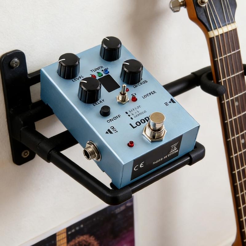 Multi Effect Electric Guitar Pedal Looper Electric Guitar Effect Pedal with LED Lights for Stage and Studio Use