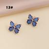Butterfly Jewelry Multi-Colored Zircon Butterfly Necklace for Women Fashionable Clavicle Chain Pendant Necklace for Women