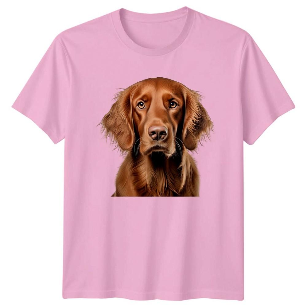 Irish Setter Dog Portrait TShirt Irish Setter Dogs Birthday Gift For Him And Her