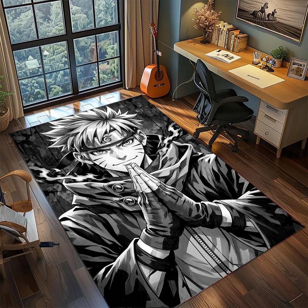 Non Slip Naruto Floor Mat Carpet Washable Large Area Rug for Bedroom Gamer Room Home Decor