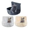 Hanging Cat Bed Cat Window Perch Bedside Plush Hammock Nest with Removable Washable Cover for Indoor Cats Sleeping Rest