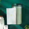 Wall Paper Towel Dispenser Clear Waterproof Hand Towel Holder Box for Kitchen Toilet Bathroom