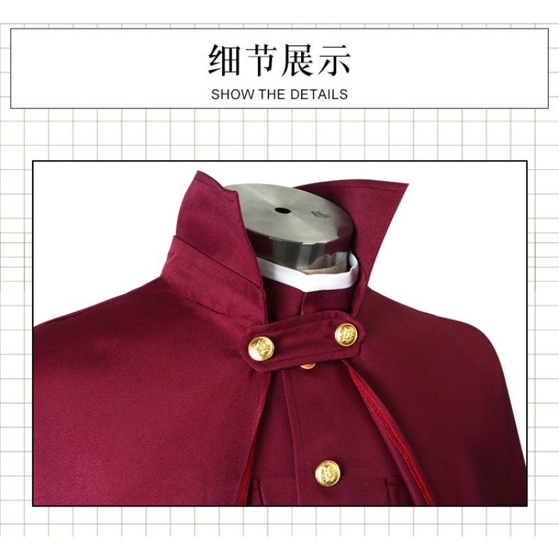 Bungo Stray Dogs Staffel 4 Cosplay Kostüm, Nikolai Gogol & Tayama Katai Vollständiger Anime Rollenspiel Anzug