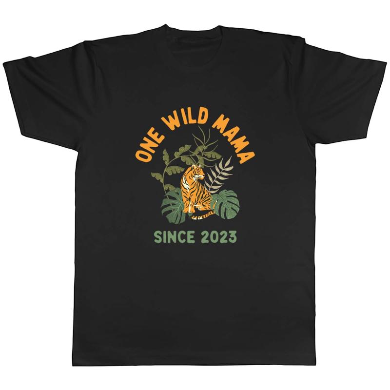Personalised Mum Mummy Gift Mens T-Shirt Wild Mama Since Unisex Tee S разноцветный