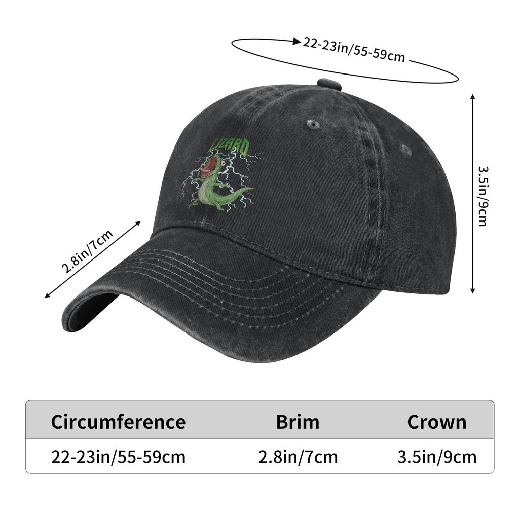 Tom The Lizard  Sun Baseball Cap Hoppers  Streetwear FeUnisex Unisex Washed Trucker Hat High Quality Design Fishing Snapback Cap