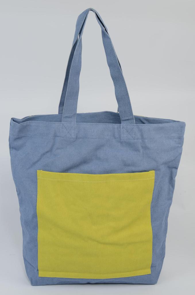 Friendshill Wildbromma Zippered A4 Tote Bag, Blue, YW-220-305