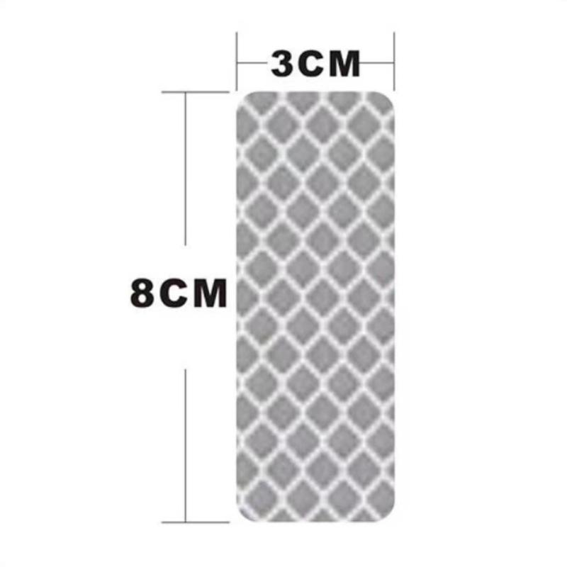 1/5/10PCS Car Bumper Reflective Stickers Reflective Warning Strip Tape Secure Reflector Stickers Decals