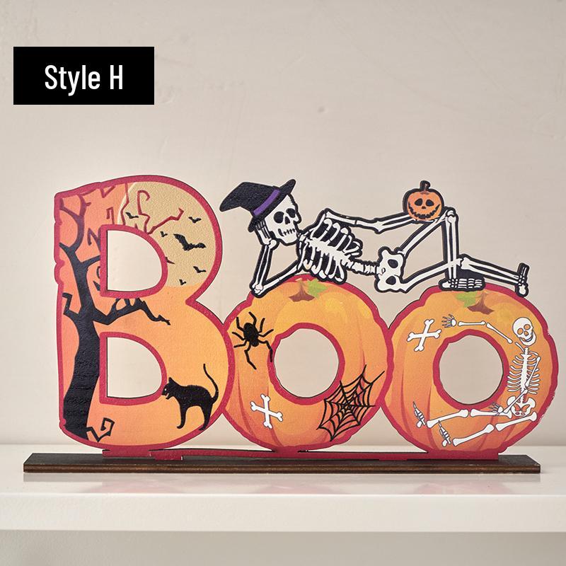 Halloween Cartoon Pumpkin Desktop Ornaments: Creative Decorations for Festive Scenes and Photo Props