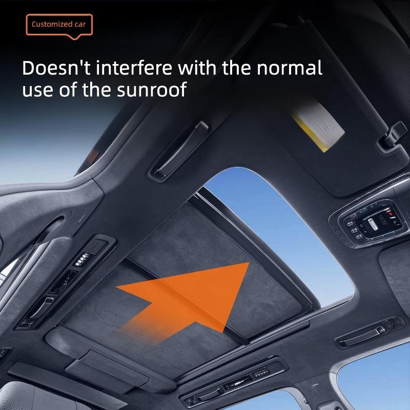 For Zeekr 9X 2025‑2027 Panoramic Sunroof Sunshade, Electrostatic Adsorption Heat Insulation Anti‑UV Roof Sun Shield Accessories