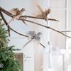 Realistic Glitter Christmas Bird Ornaments Simulate Glitter Simulation Bird Decor Feather Handmade Christmas Tree Decoration