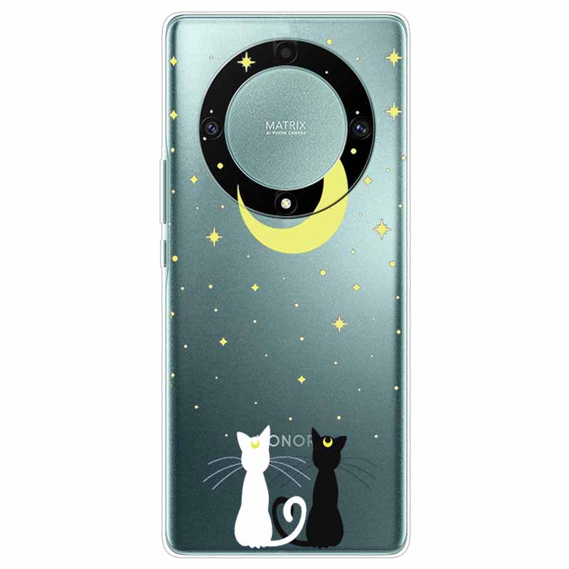 Custodia per Honor Magic6 Lite 5G Trasparente TPU Silicone Funda Capa per Honor Magic 6 Lite Coperture Morbide Magic6Lite Trasparenti Coques borsa