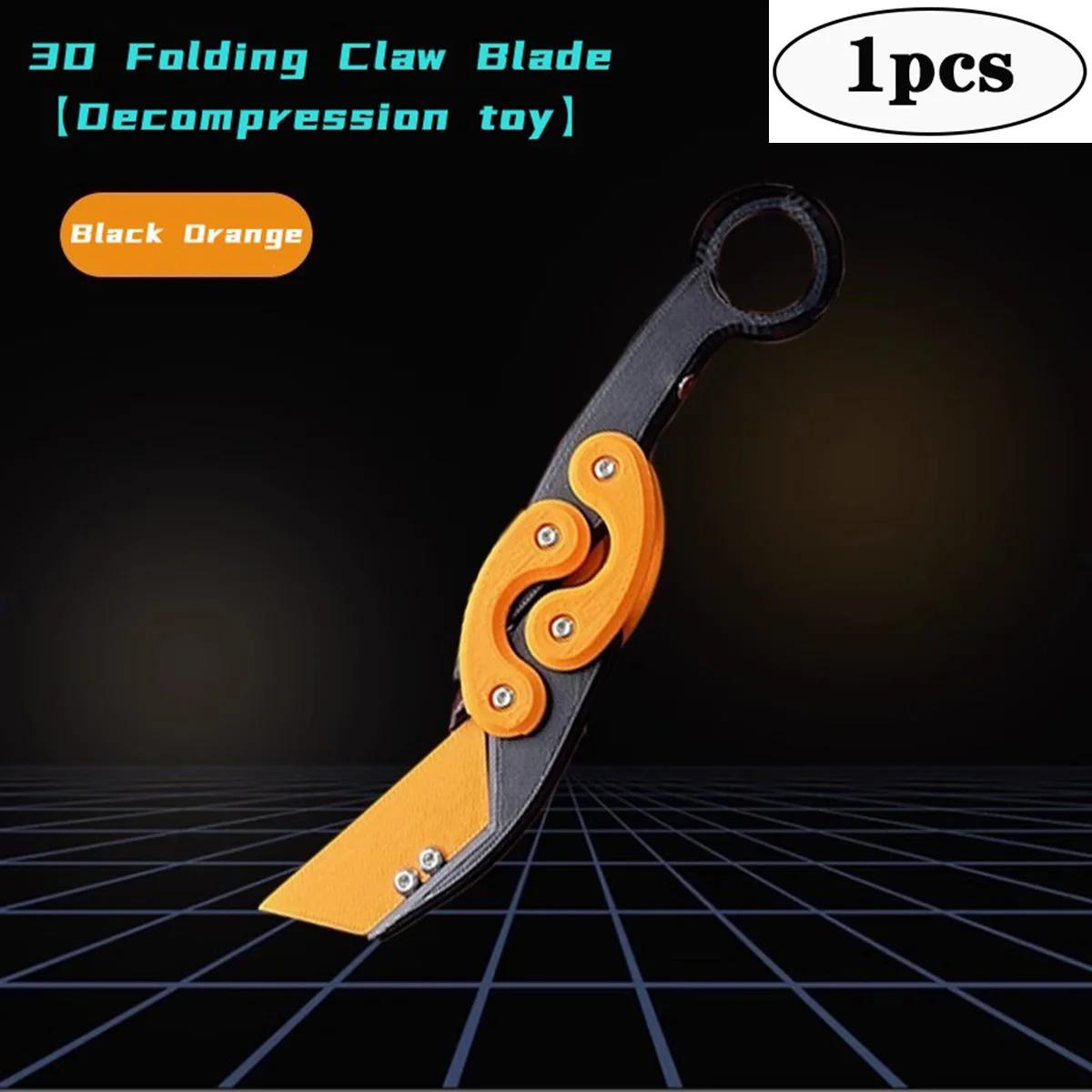

3D взрывной гравитационный складной нож с когтями, коготь бабочки, гравитационный нож для прыжков, новая игрушка для быстрой декомпрессии, крутой нож