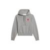 Ami Paris Ami De Coeur Heavy Fleece Small S Heart Popover Boxy Fit Hoodie USW204747-501