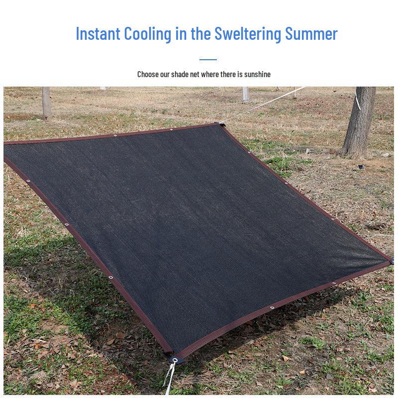 

Thickened Black Shade Net for Outdoor Sun Protection and Heat Insulation Custom Order
