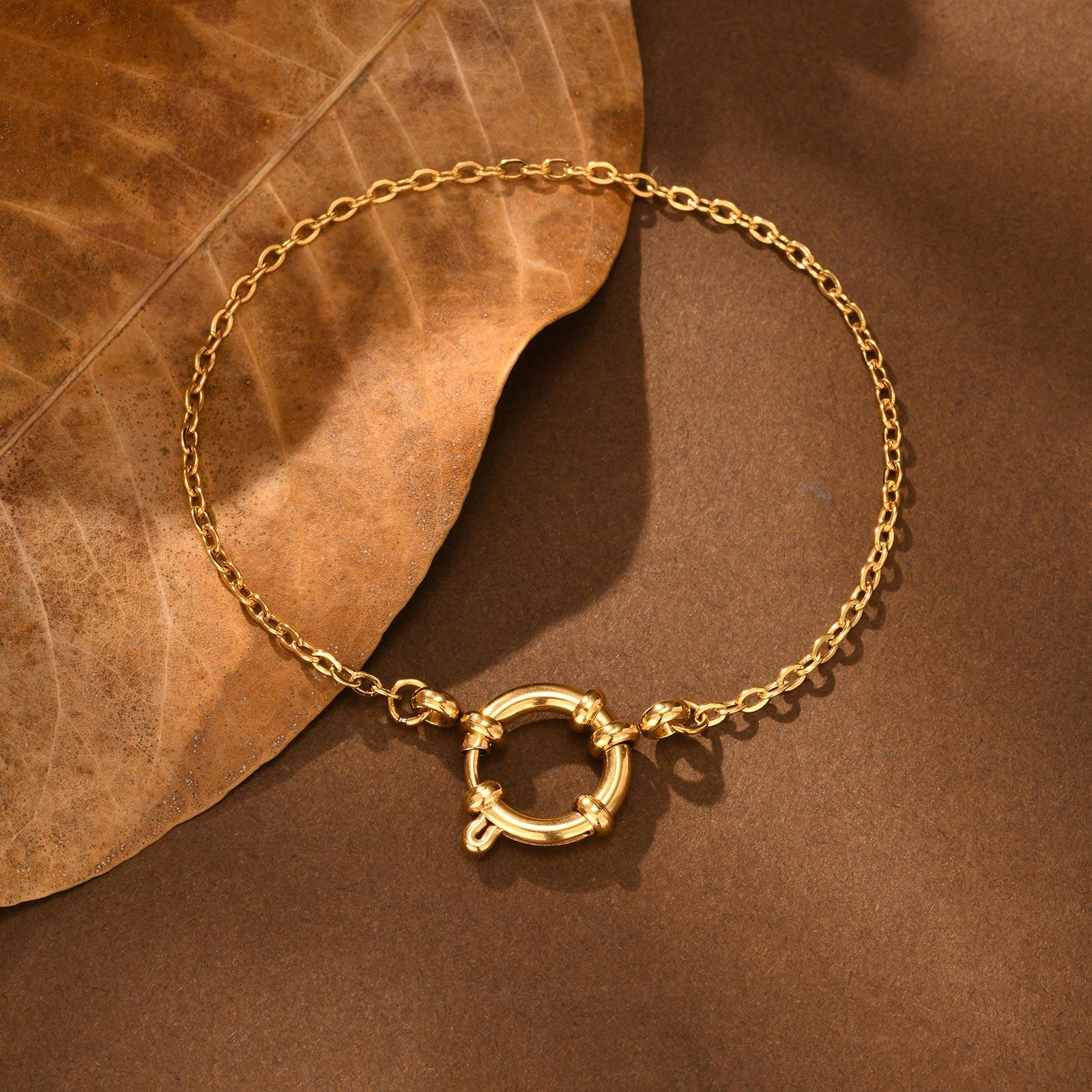 

Exquisite Small Square Chain Bracelet for Women Girls, Gold Color Stainless Steel Bubble Buckle Bracelets,Fashion Jewelry Gifts