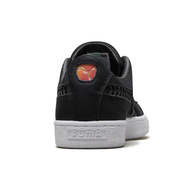 PUMA Basket Black Women's (Unisex) Skate Shoes 369318 01