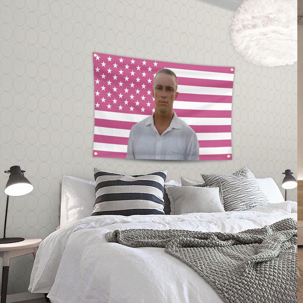 150x90cm Drew Pink America Flag Starkey Tapestry Funny Banner With Four Grommets For College Dorm Room Guys Man Cave Bedroom
