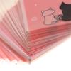 100 Stück Mini-Cartoon-Kekstüten zum Backen, Snacks, selbstklebende Tüten, Pärchen, Katzen, Kekse, Süßigkeiten, Schmuck, Geschenkverpackung, Plastiktüte