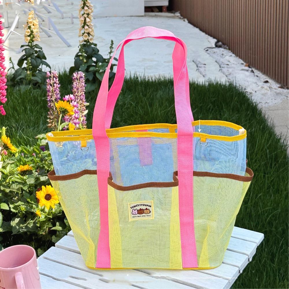 Gauze Swimming Bag Nylon Toiletry Storage Bag Toiletry Bag Summer Shoulder Bag  Outdoor
