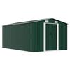 VidaXL Garden Shed 257x392x181 Cm Metal Green 143344