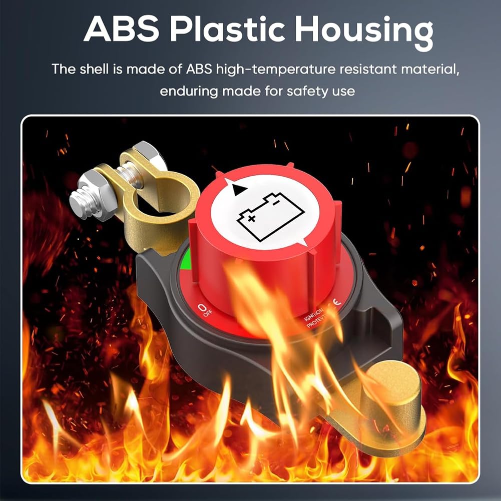 Roisin Toppstolpe Frånkopplingsbrytare Nödstopp Negativ På/Av 12-48V Bil Toppstolpebrytare