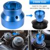 Fuel Filter/Oil Filter Socket 24Mm / 36Mm Reversible Fuel Filter Cap Remover And Taller Assistant For 2003-2010 6.0L / 6.4L Ford Powerstroke Diesel
