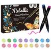 Cross Metal Marker Set: 18 Water-Based Paint Pens for Waterproof Outdoor Metal Touch-Ups