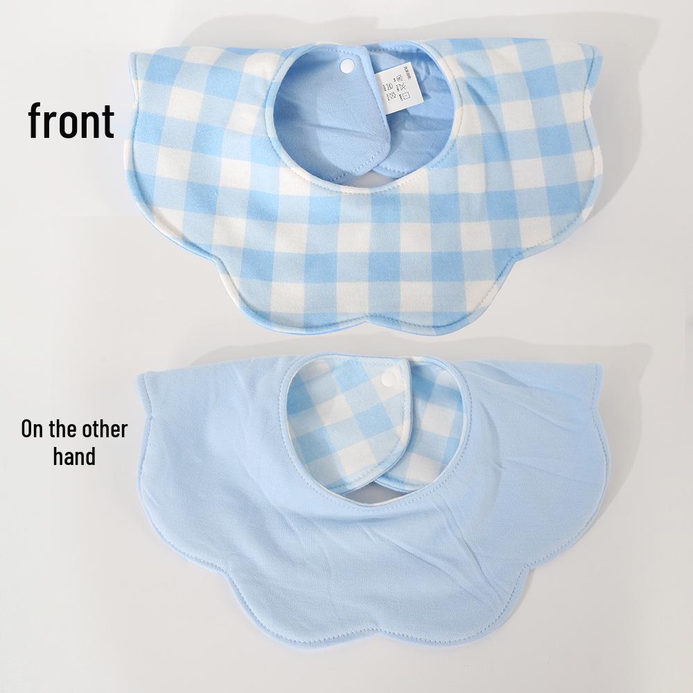 Korean Style Cotton Baby Bib - Double-Sided & Versatile for 0-2 Years