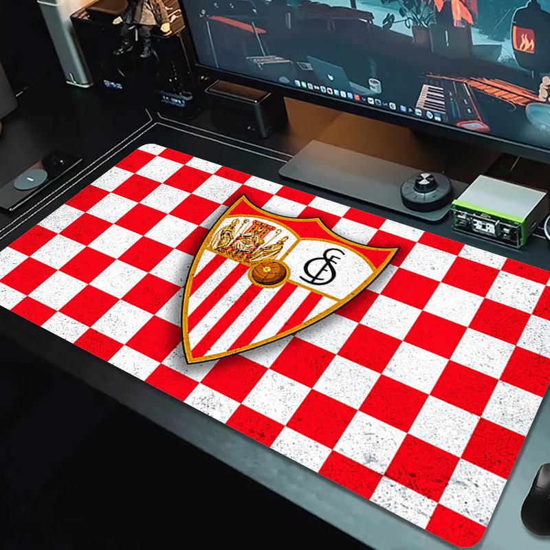 Sevilla FC Color Mouse Pad Large Gaming Table Cushion Non-slip Laptop Tablet Big Mousepad XXL Mat Mini PC Playmat With Lock Edge