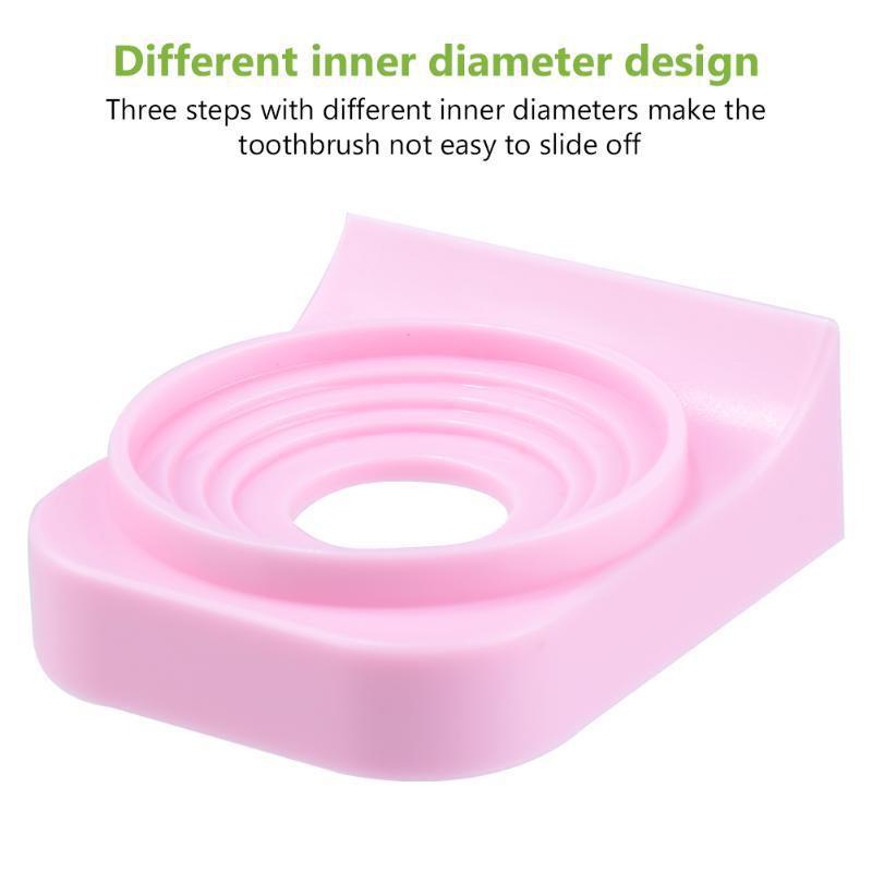 1pc Electric Toothbrush Holder Wall-Mount Bathroom Space Saving Traceless Toothbrush Organizer Stand Adhesive Rack HMM