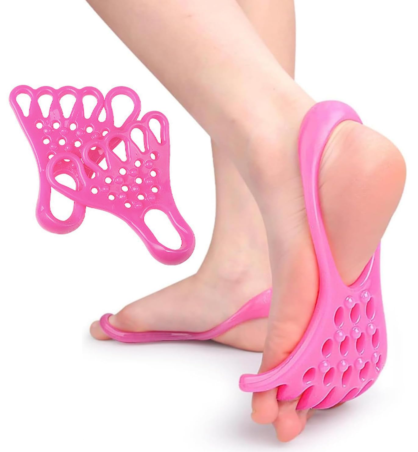 

FTBOL Toe Training Tube [Pack of 2] Foot Stretching, Spreading червоний