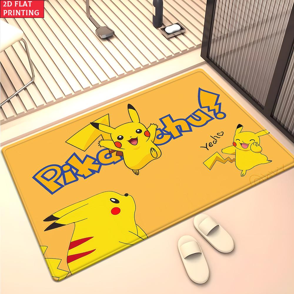 Anime Style Moon & Psychic Fox Area Rug Non Slip Soft Floor Mat For Gaming Room Living Room Bedroom Decor Washable Carpet