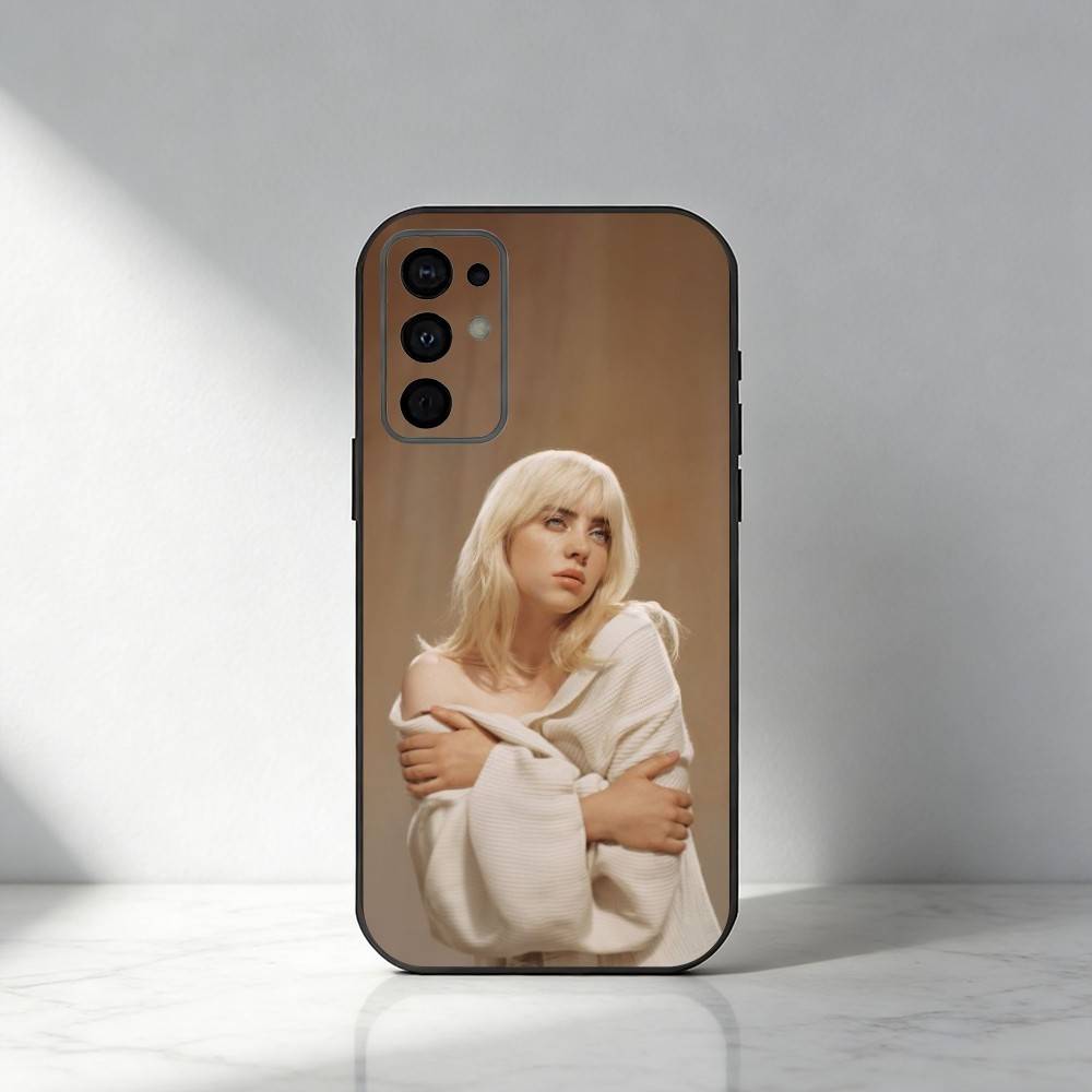 Billie Singer E-Eilish WILDFLOWER Phone Case For Samsung S25,S24,S21,S22,S23,S20,Ultra,S26,Plus,Fe,Note,5G Black Cover