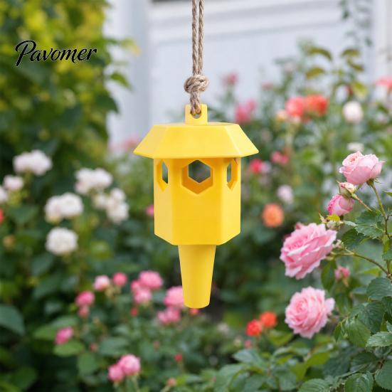 Rain-resistant Wasp Trap Outdoor Trap, Hanging Yellow Jacket Fits Most Plastic Bottles, Reusable Non-Toxic Hornet Catcher for Garden Backyard (Bottle