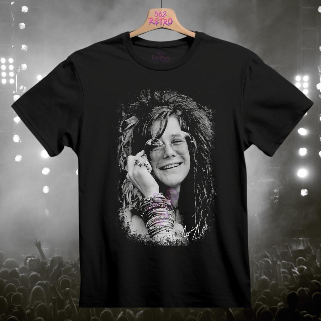 Janis Joplin Koszulka Classic Rock Czarna S-3XL