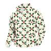 Men's Casual Stand Collar Sweatshirt with Christmas Print for Holiday Wear