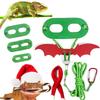 Pet Lizard Leash Set Christmas Edition With Winged Harness Small Reptiles Outdoor Walk