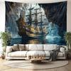 Wandteppich Piratenschiff Wandkunst groß