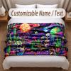 Other Similar Designs Theme Soft Blanket Personalized Custom Name Text Print Warm Blanket Home Sofa Bedroom Decor