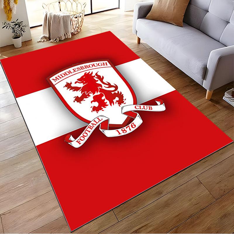 Middlesbrough FC Logo Carpet Suitable As a Non-slip Mat for the Living Room or Bedroom Sofa