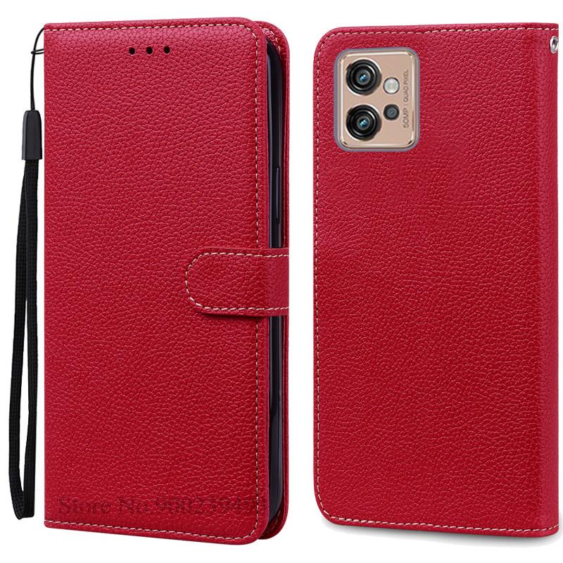 

Шкіряний чохол для Motorola Moto G32 Чохол Магнітний відкидний чохол-гаманець Обкладинка для Moto G32 MotoG32 G 32 Відділення для карток Чохли для телефонів Fundas for Moto G32 темно-червоний колір