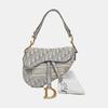 [Pre-Owned] Saddle Oblique Classic Embroidered Monogram Canvas Shoulder Bag - Very Good #2YENFR