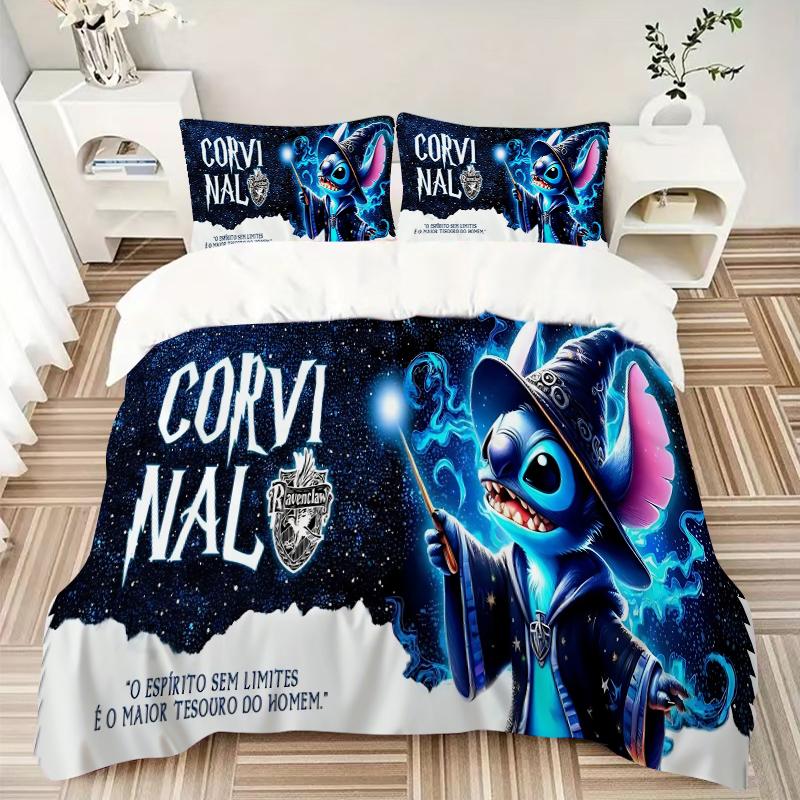 Cosmic Magic Fantasy Theme Printed 3pcs Bedding Set Soft Microfiber 1 Duvet Cover And 2 Pillowcases Home Bedroom Decor Xmas Gift Q1348