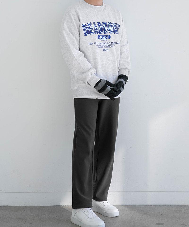 BYMONO [Big Sizes 32-46] High-Quality Standard Fit Fleece-Lined Long Pants